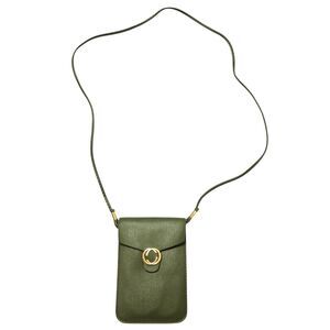 Ecosse Green Small Crossbody Bag - Compact Faux Leather Phone Purse